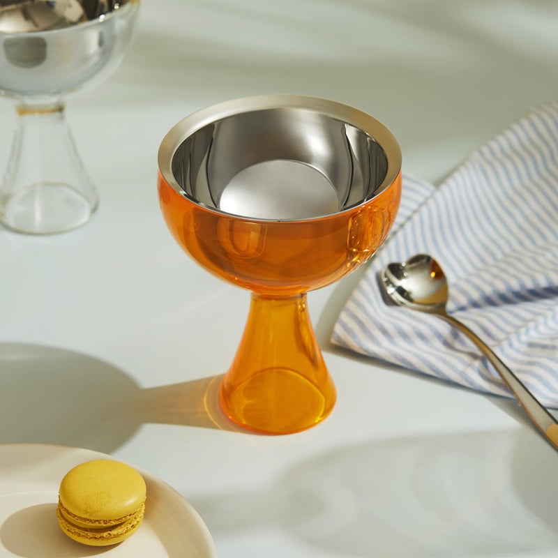 ALESSI A di Alessi Big Love Bowl and Spoon, Orange - Image 5